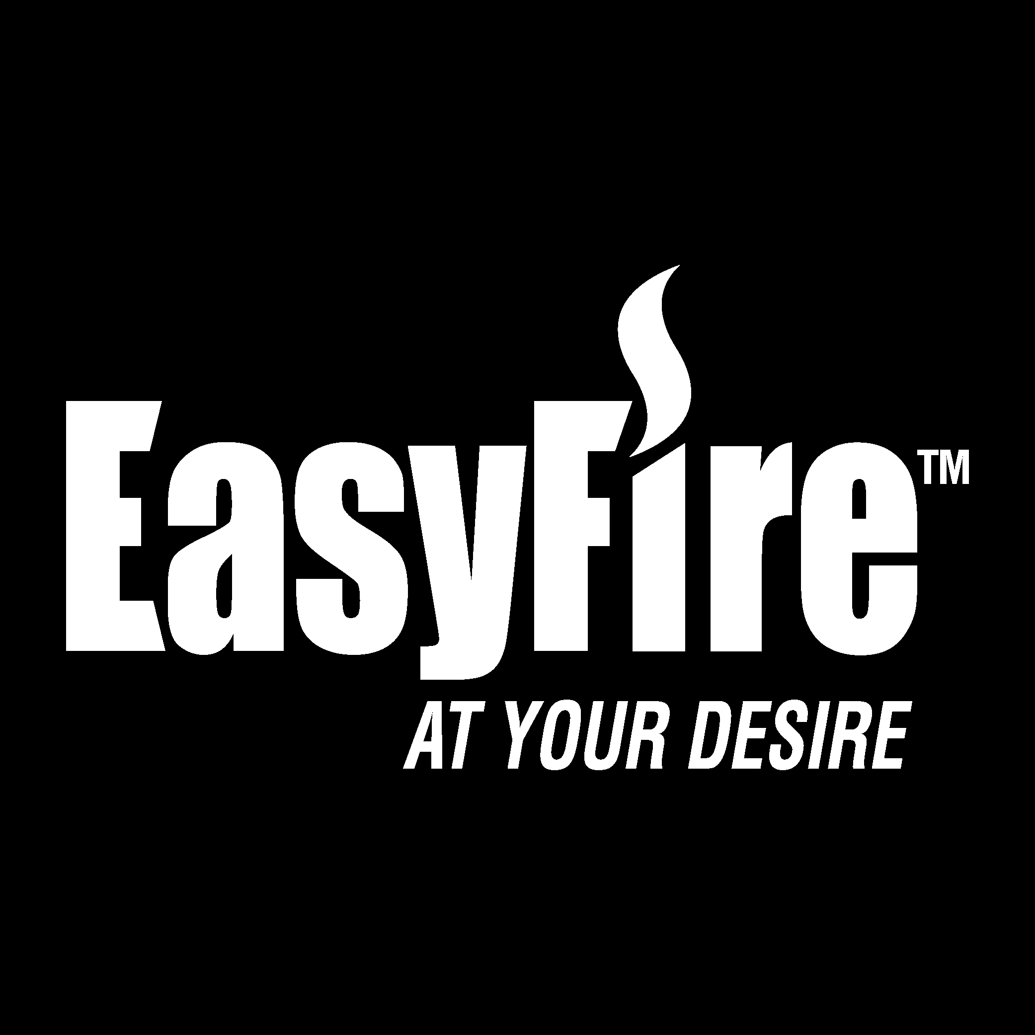 EasyFire White Logo Vector Logo